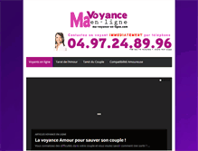 Tablet Screenshot of ma-voyance-en-ligne.com
